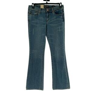 Seven7 Denim Jeans Womens Size 32 Flare Mid Rise Medium Wash Whiskers Denim NWT